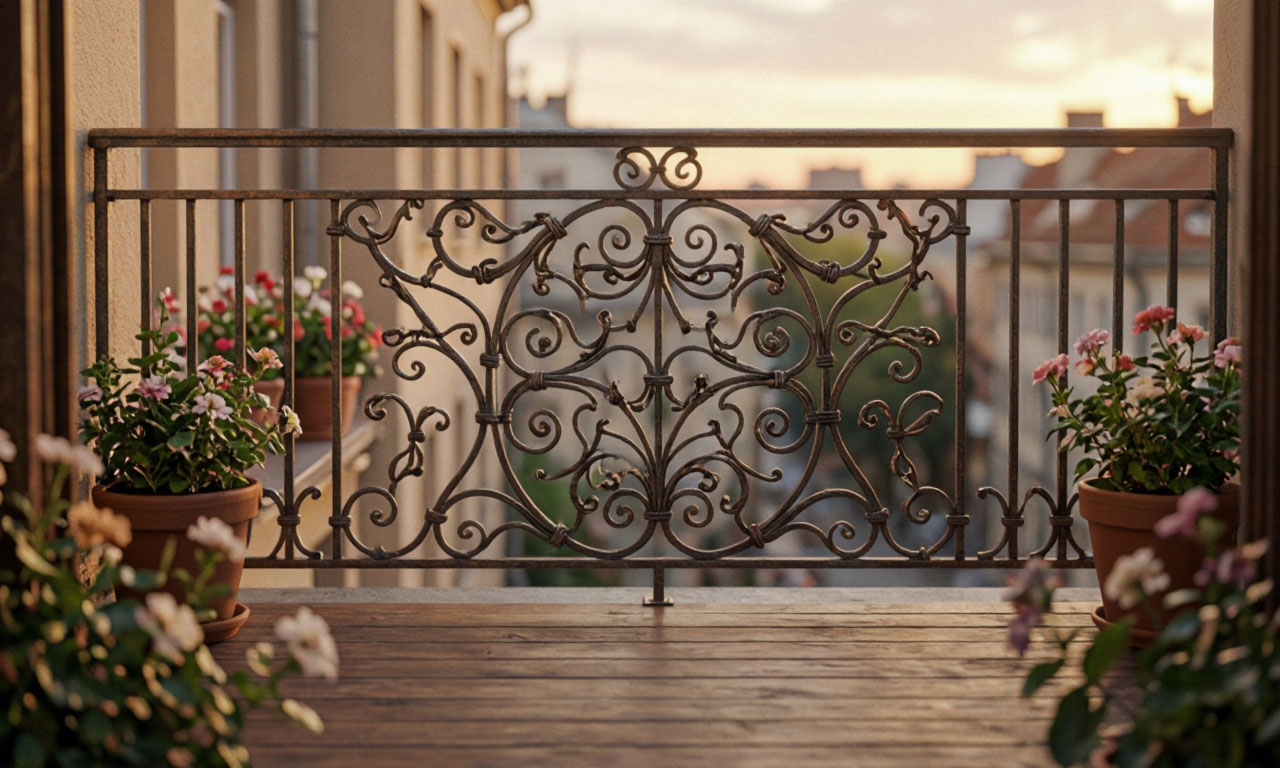 Exterior balcony railing
