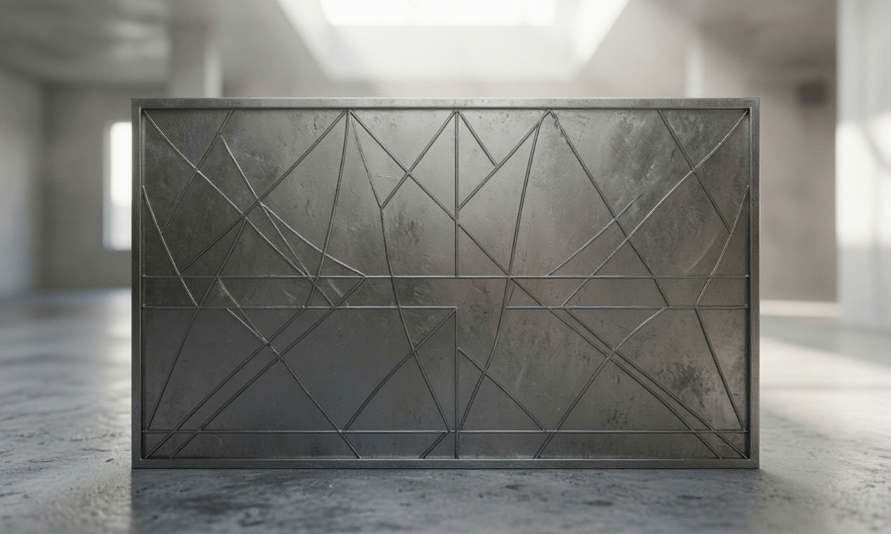 Steel interior partition detail