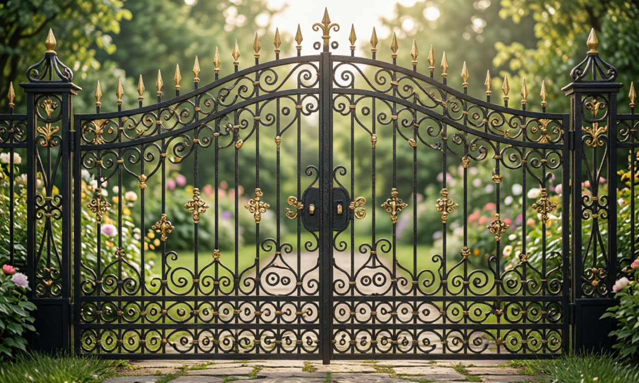 Custom wrought iron gate